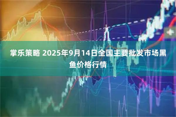 掌乐策略 2025年9月14日全国主要批发市场黑鱼价格行情