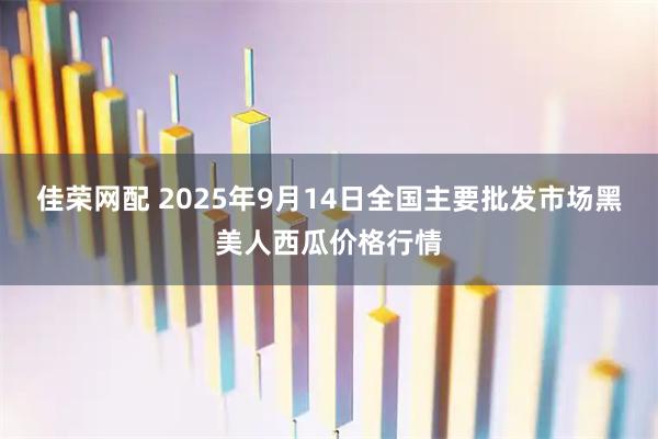 佳荣网配 2025年9月14日全国主要批发市场黑美人西瓜价格行情
