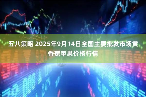 五八策略 2025年9月14日全国主要批发市场黄香蕉苹果价格行情